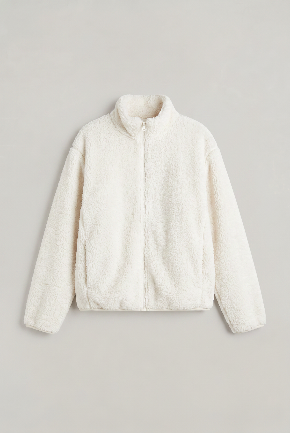 Kurtka Teddy Fleece dla kobiet – Płaszcz z zamkiem