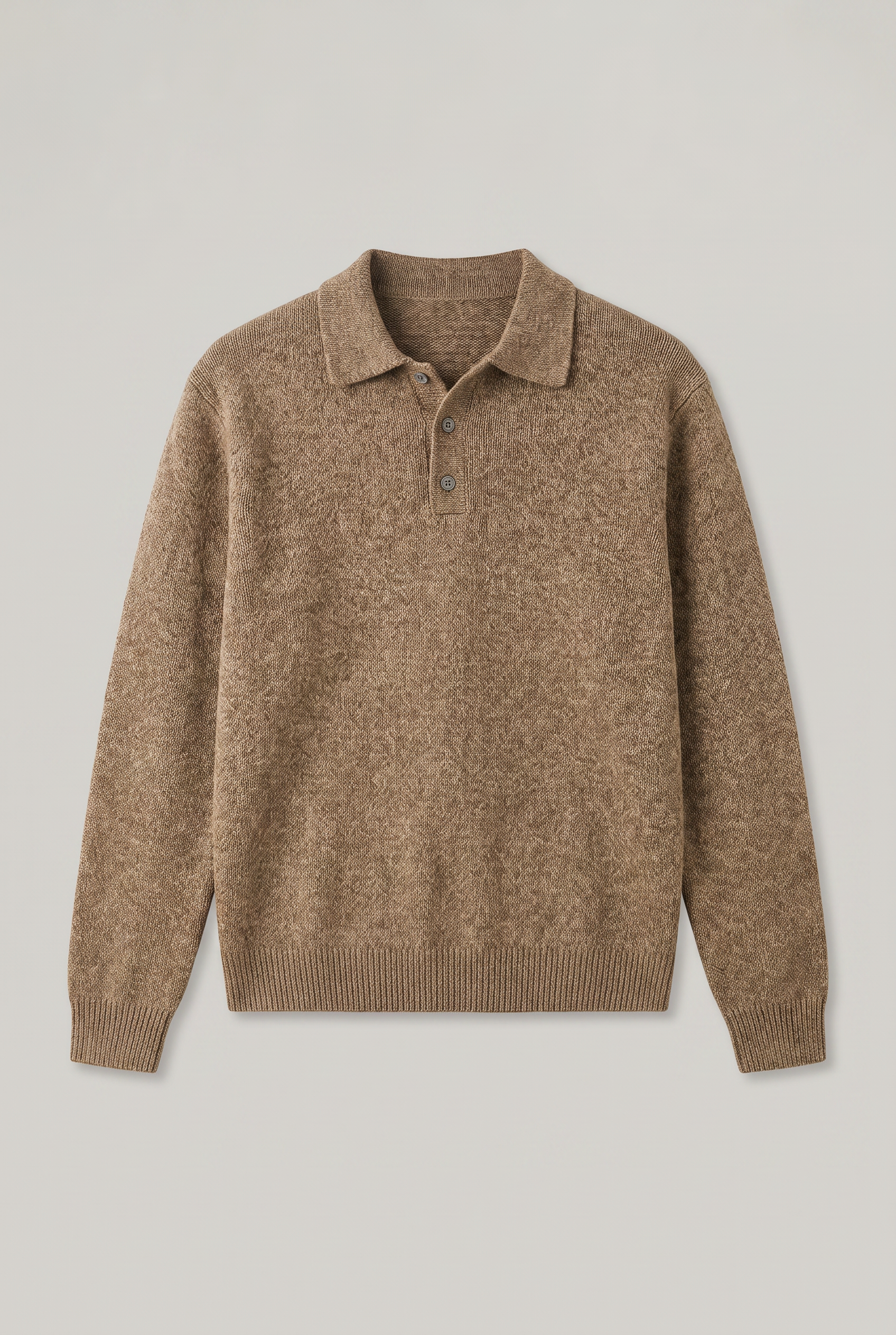 Męski Sweter Polo – Sweter z Kołnierzykiem i Długim Rękawem