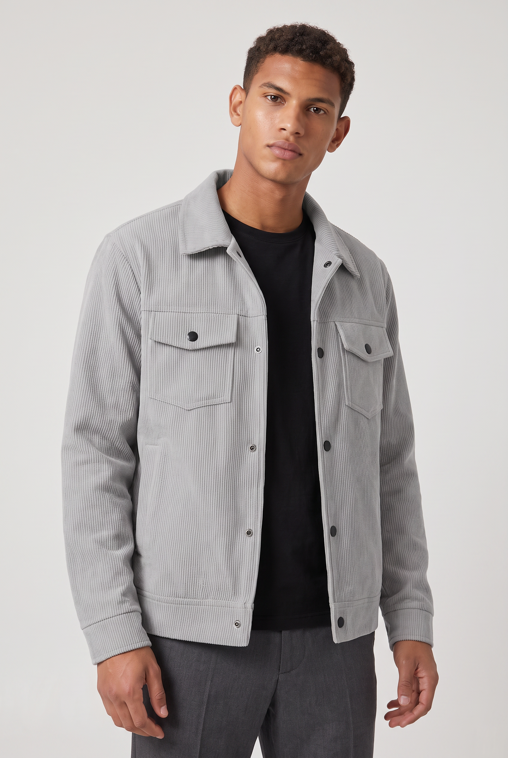 Męska Kurtka Sztruksowa - Chore Workwear Z Guzikami