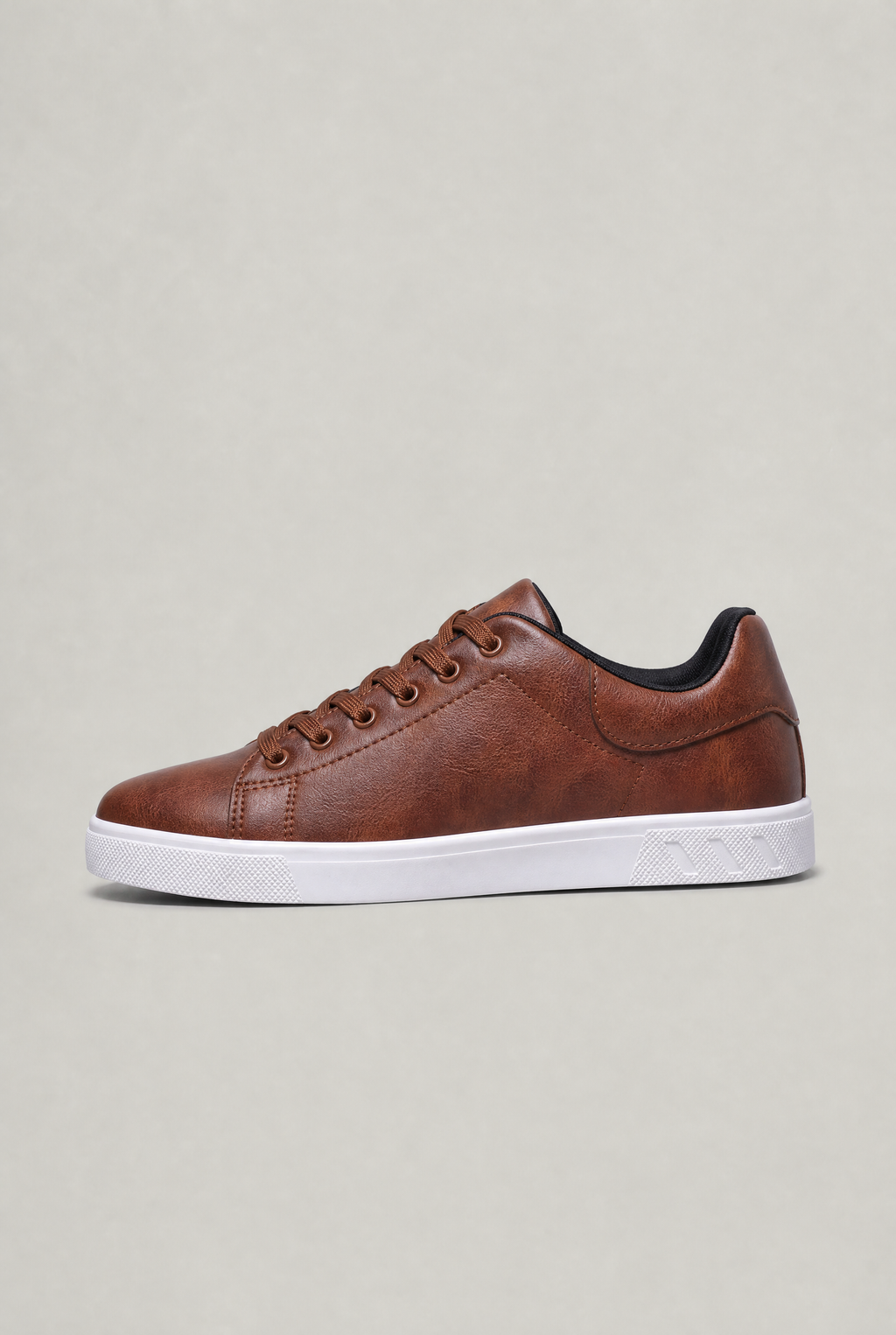 Męskie skórzane sneakersy z sznurowaniem niskie