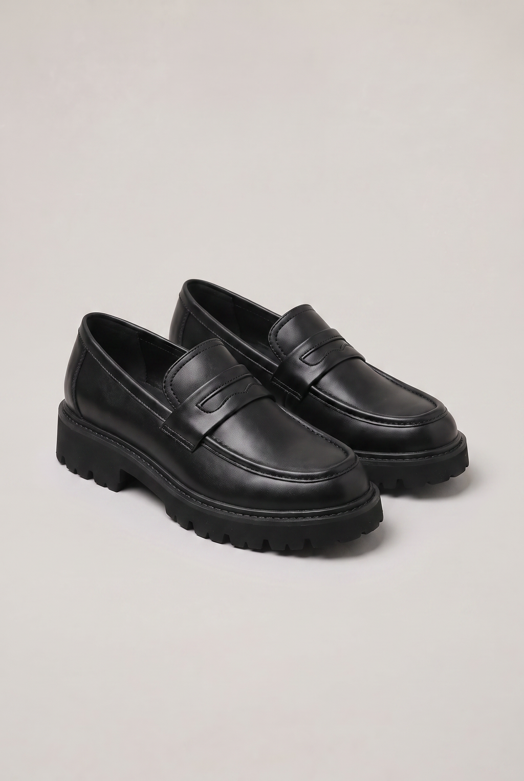 Męskie Chunky Loafers - Mokasyny z Podeszwą Lug