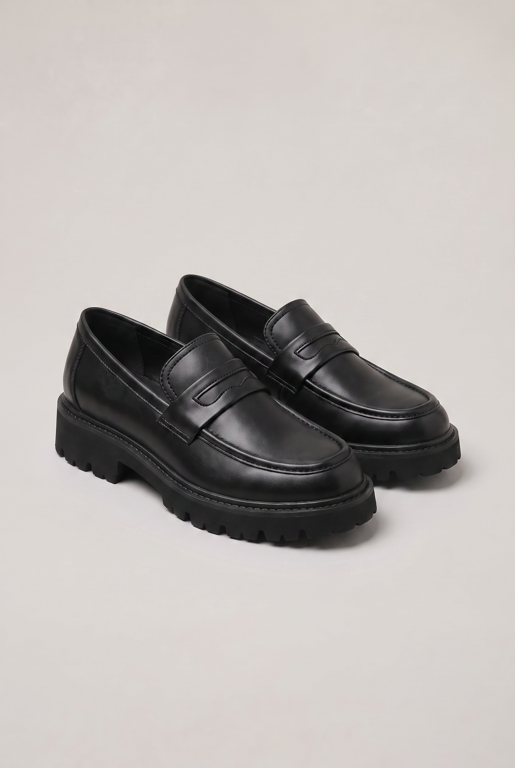 Męskie Chunky Loafers - Mokasyny z Podeszwą Lug