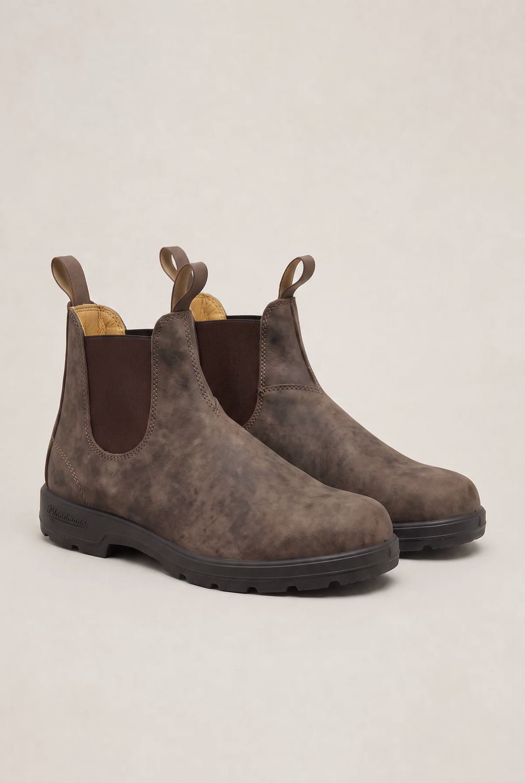 Męskie klasyczne botki Chelsea typu slip-on
